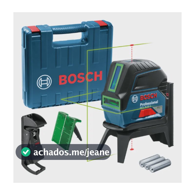 Nivel a Laser Bosch de Linhas com Pontos Verdes GCL 2-15 G + Maleta 0601066J00