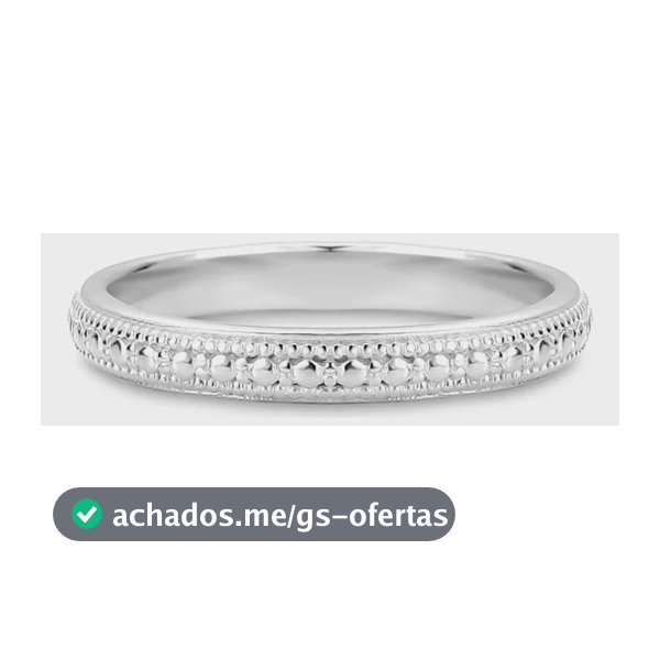 Anel Life Textura Em Prata 925 14