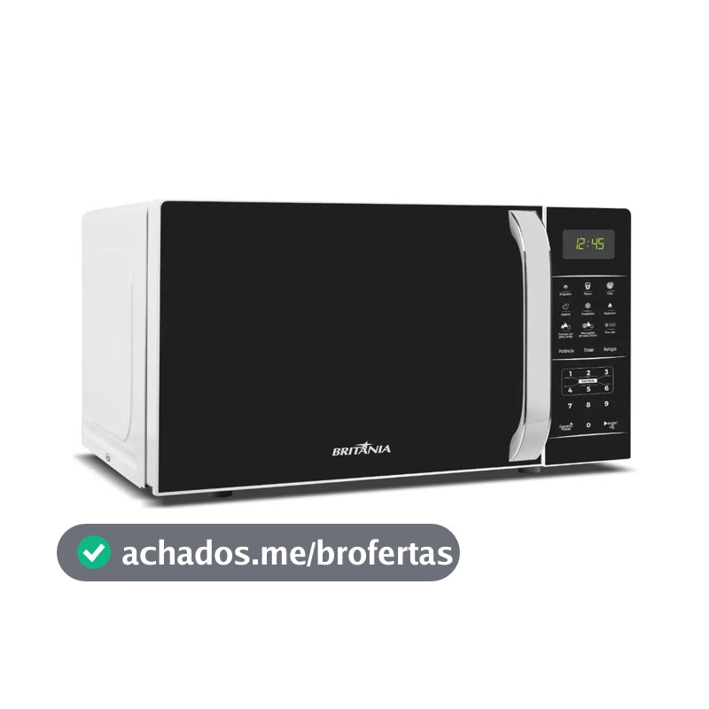 Micro-ondas Britânia Bmo23 De Preto 20l Branco