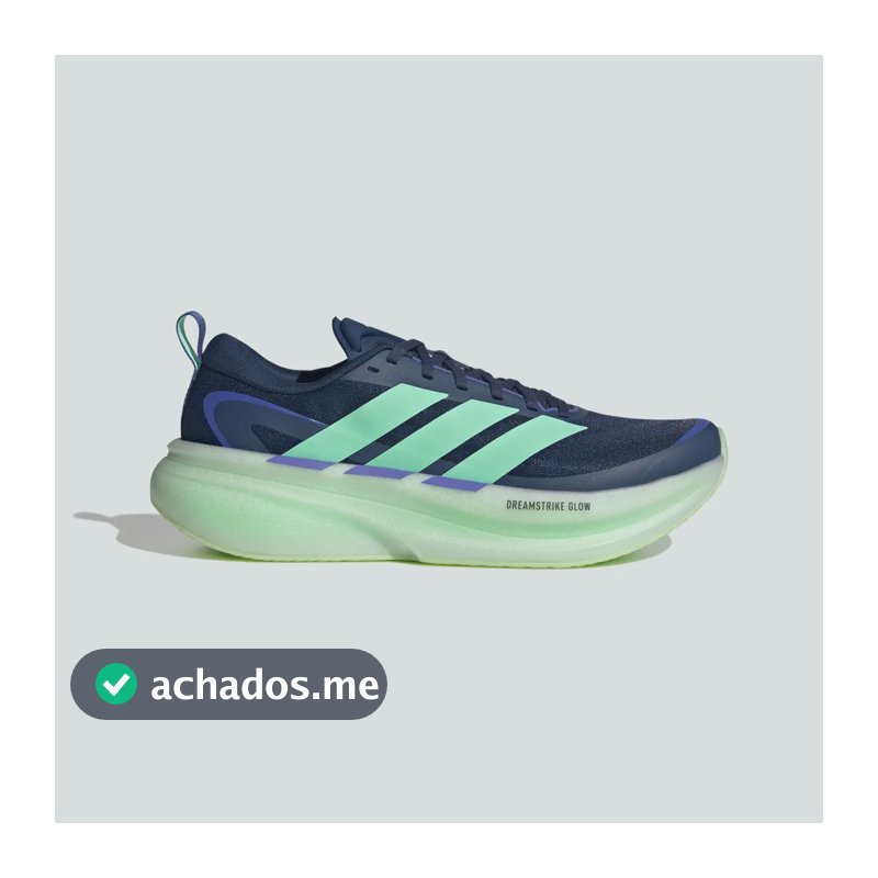 Tênis adidas Supernova Glide Corrida Diária Rua Azul 43 Br