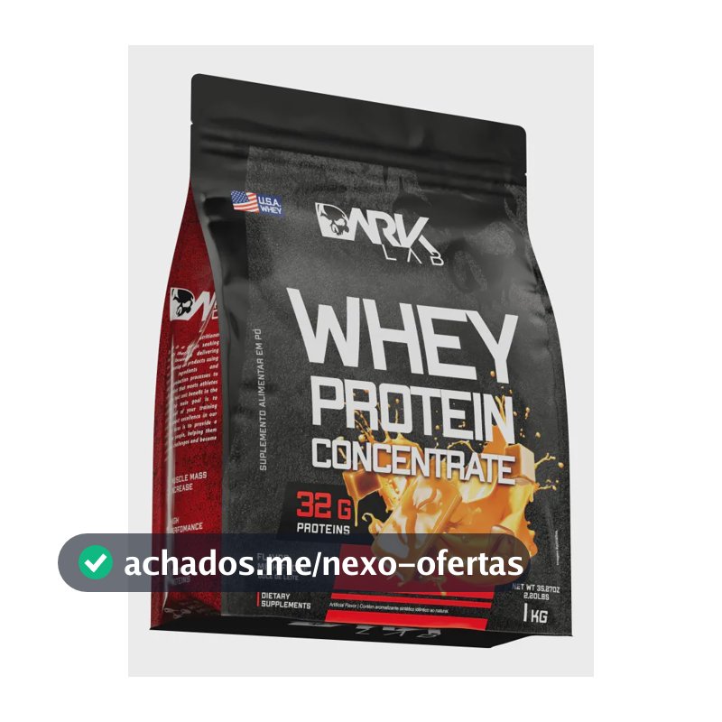 Whey Protein Concentrado 1kg Dark Lab Sabor Doce de leite