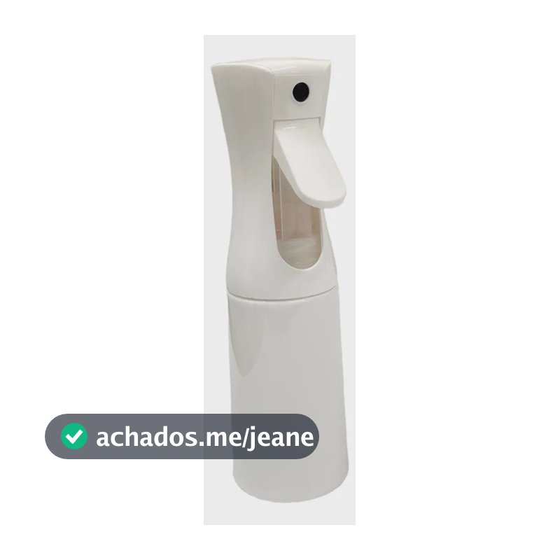 Borrifador Automático Efeito Névoa Spray Continuo 200ml Plástico Branco