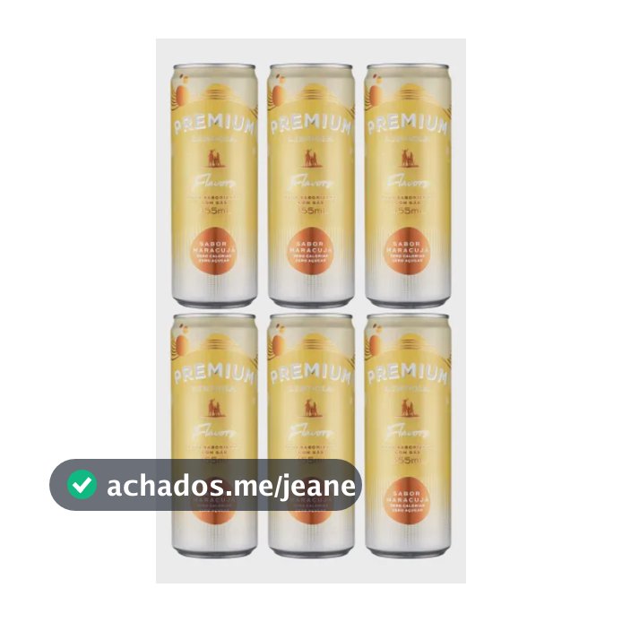 Água Saborizada com gás Premium Lindoia Flavors 355ml Sabor Maracujá 6u Zero Calorias Zero Açúcar 100% Natural