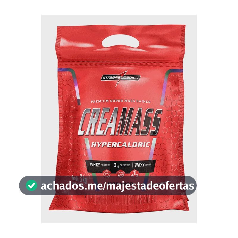 Creamass Hipercalórico Pouch Morango 3kg Integralmédica