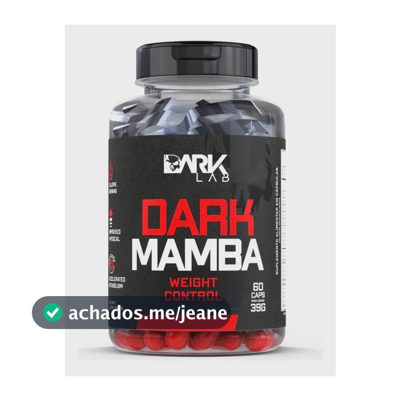 Termogênico Dark Mamba 60 Cápsulas Dark Lab Sabor Sem sabor