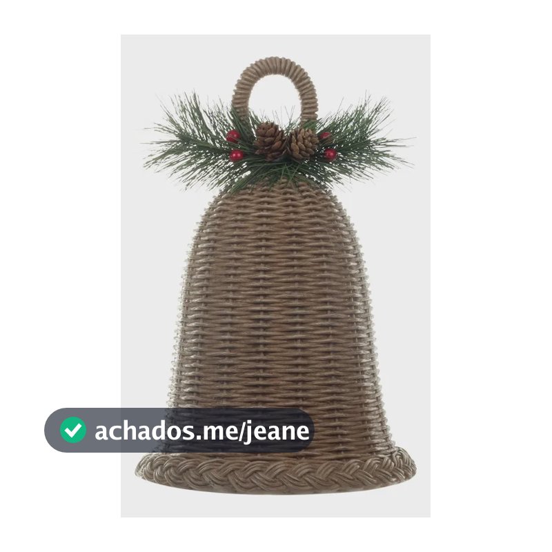 Sino Natalino Decorativo Resina Bege 20,5cm Flor Arte Bege