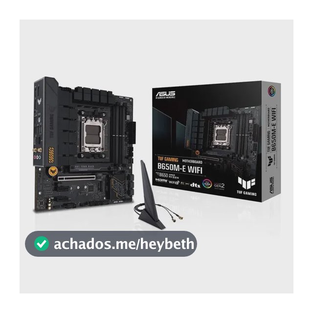 Placa Mãe Asus Tuf Gaming B650m-e Wifi Amd Am5 Matx Ddr5 Preto