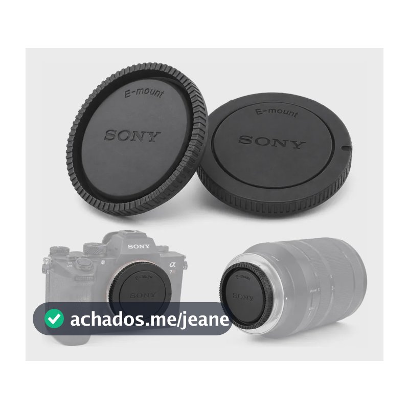 Kit Tampa Da Lente E Câmeras Sony E-mount