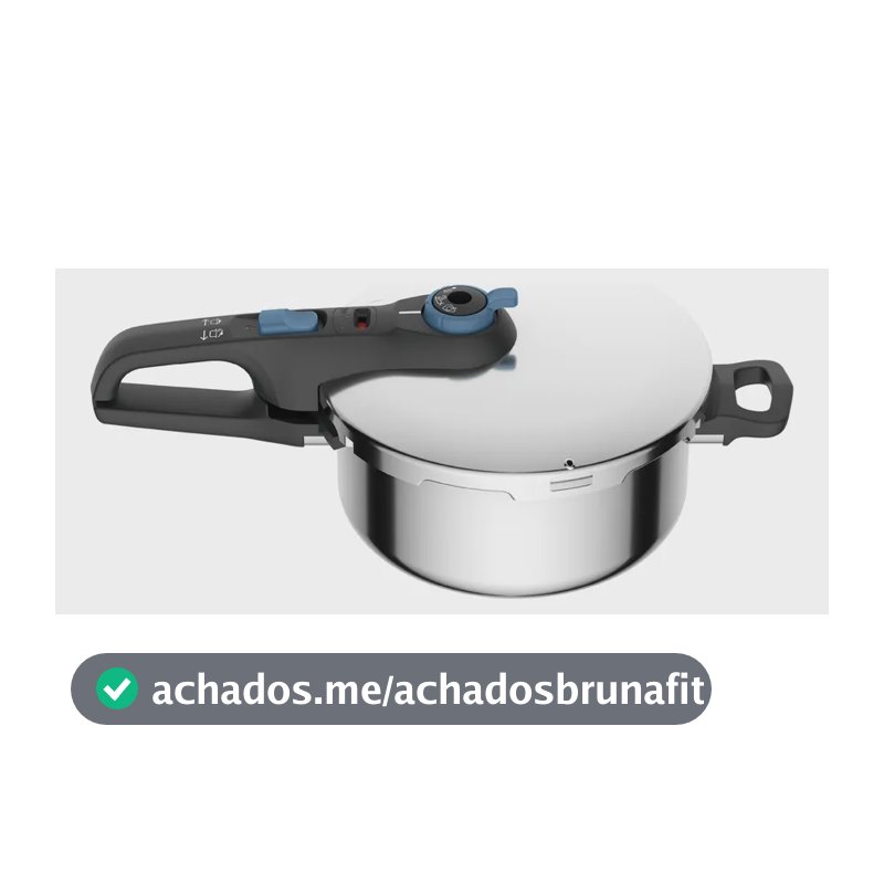 Panela De Pressão Rochedo Inox Trendy 4 litros Fechamento Externo