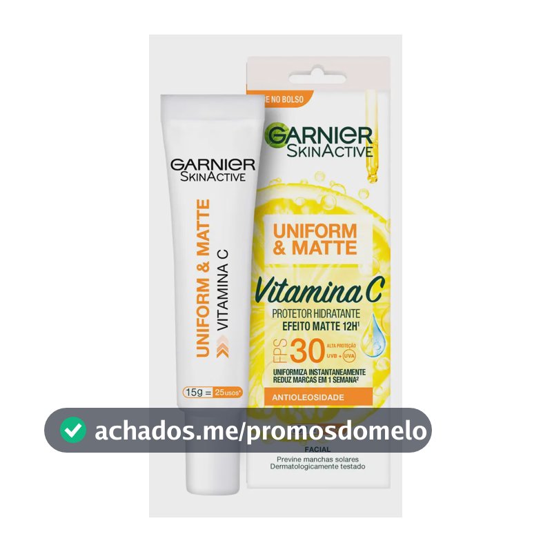 Protetor Hidratante Facial Vitamina C Fps 30 15g Garnier Tipo de pele Oleosa/Mista/Sensível