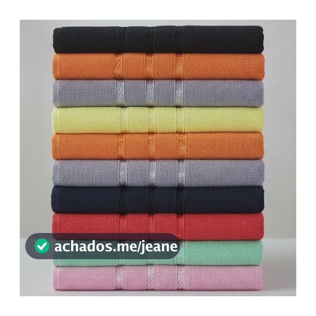 Kit 10 Toalhas De Banho Simples Julia 100% Algodão