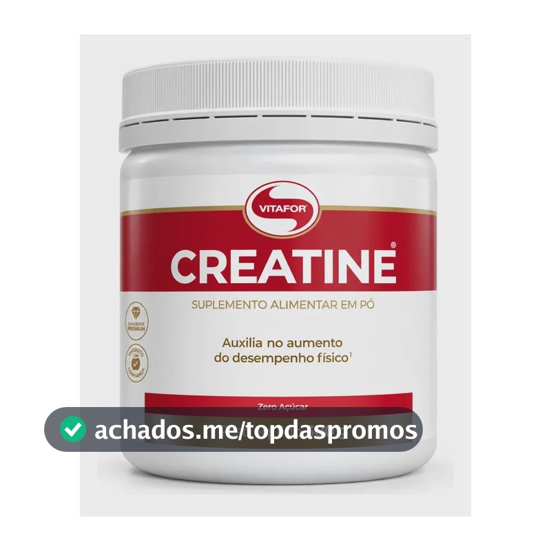 Creatina Vitafor em Pó 300g sem Sabor