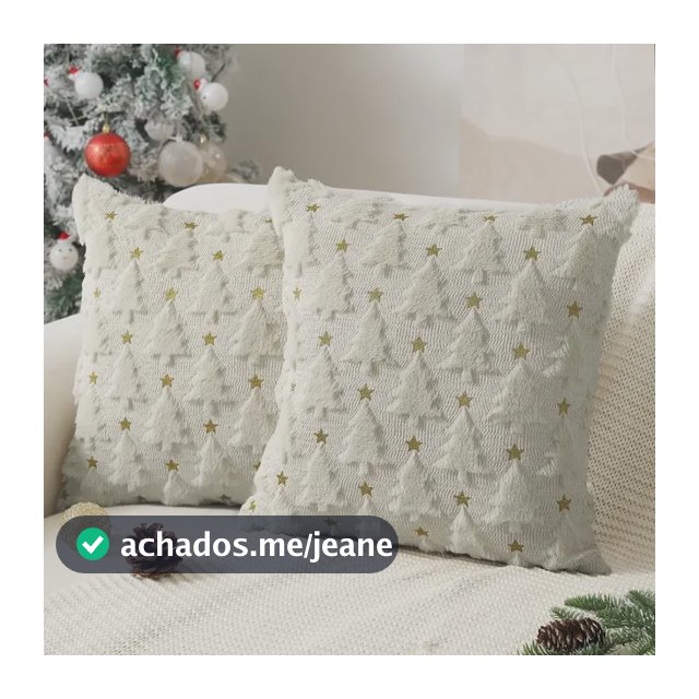 Capa De Travesseiro Natal Árvores Decoração Natalina Milk Coffee Big Star Tree
