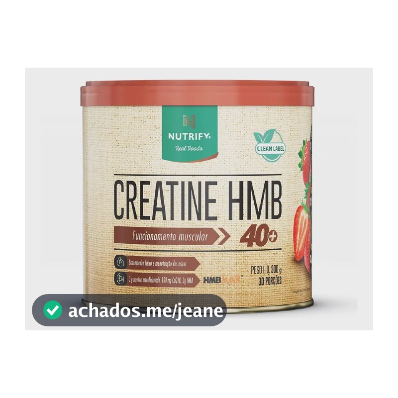 Creatine HMB Morango - Nutrify 300g