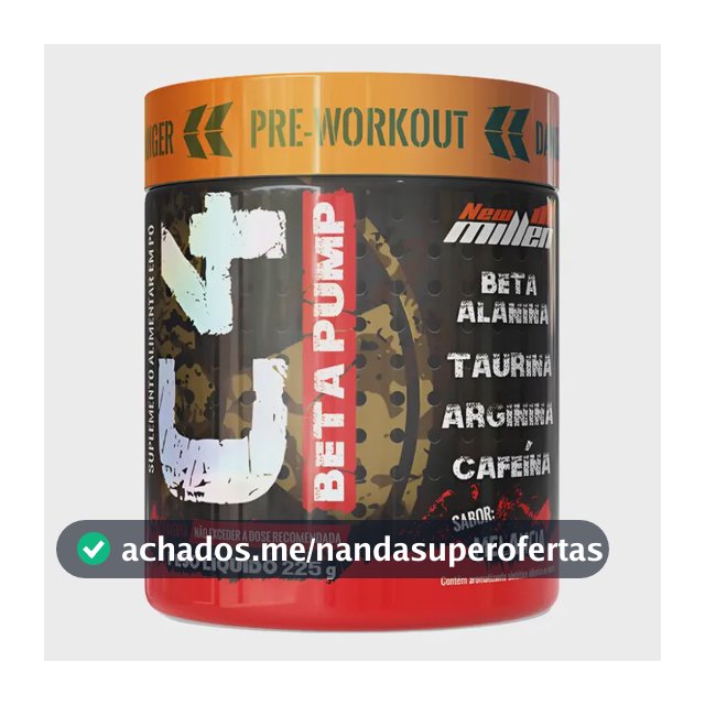 Pré Treino C4 Beta Pump 225g New Millen Diversos Sabores Sabor Melancia