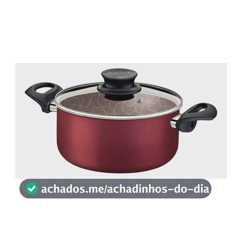 Caçarola Tramontina Antiaderente N20 Paris Starflon Max 2,9l Cor Vermelho