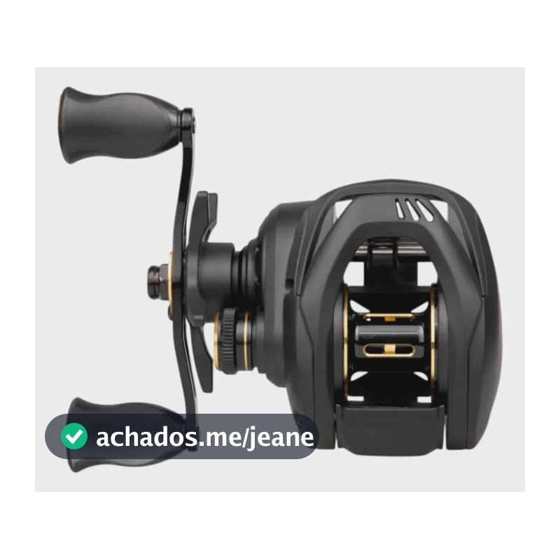 Carretilha Pesca Kawana Puma 151 10rol 186g 8 Drag 0,30mm 130m Preto Esquerdo