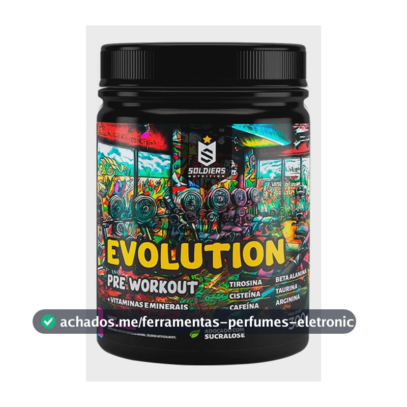 Suplemento Soldiers Nutrition Evolution en pó sabor melancia x 300g