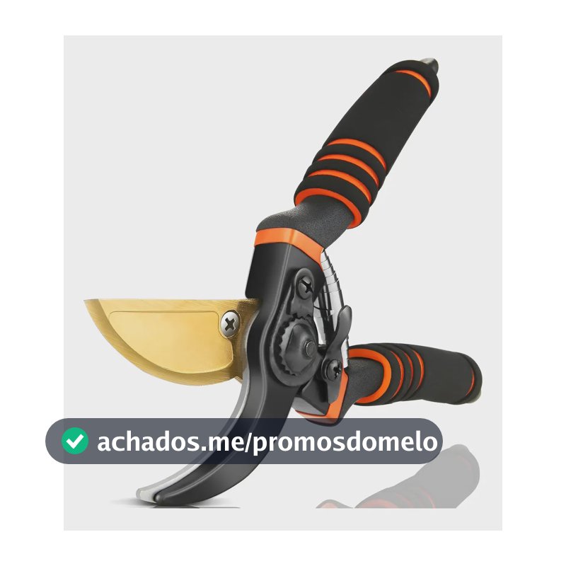 Tesouras Para Podar Cortar Galhos Grossos E Fortes Aço Sk5 Preto