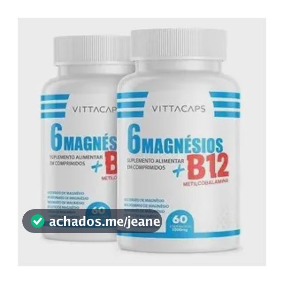 2x 6 Magnesios + Vitamina B12 Metilcobalamina 60 Comprimidos