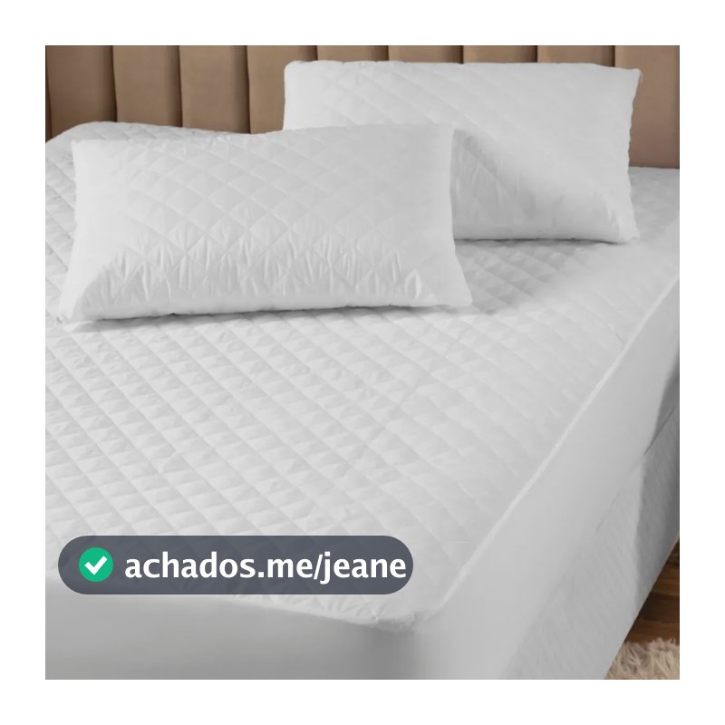 Kit Protetor Colchão Impermeável Super King + 2 Capas De Travesseiro