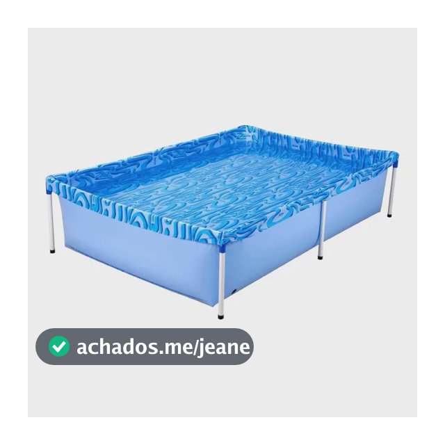 Piscina Retangular Infantil Mor 1.000L Azul 1002