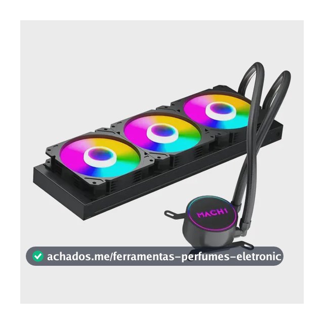 Water Cooler Mach1 Logic, 360mm, Rgb, Amd/intel - Gk360 Preto