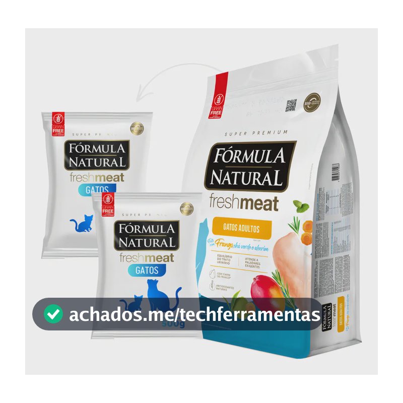 Ração Gato Adulto Fórmula Natural Fresh Meat Frango 2x500g