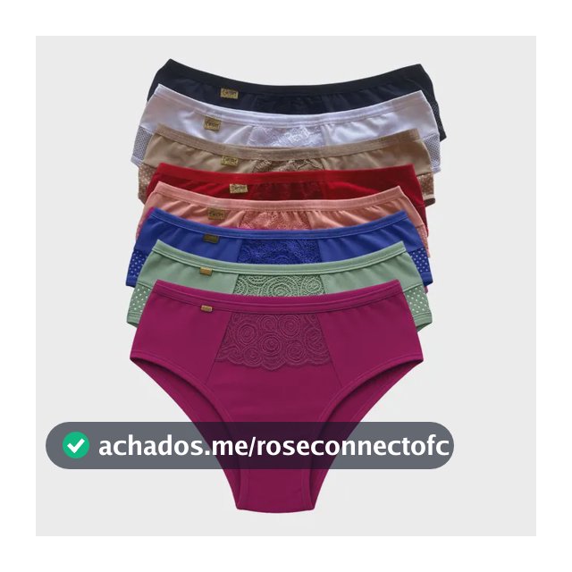 Kit 5 Calcinha Feminina Cintura Alta Cós Alto Conforto