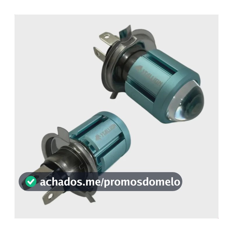 Kit 2 Lampadas Led H4 Super Branca Bombillo Moto Carro Vans H4 Super Branca