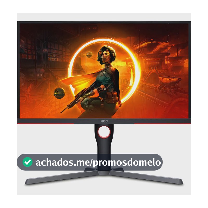 Monitor Gamer Aoc Com Tela De 25 240hz E Resolução Full Hd Preto 127/220v