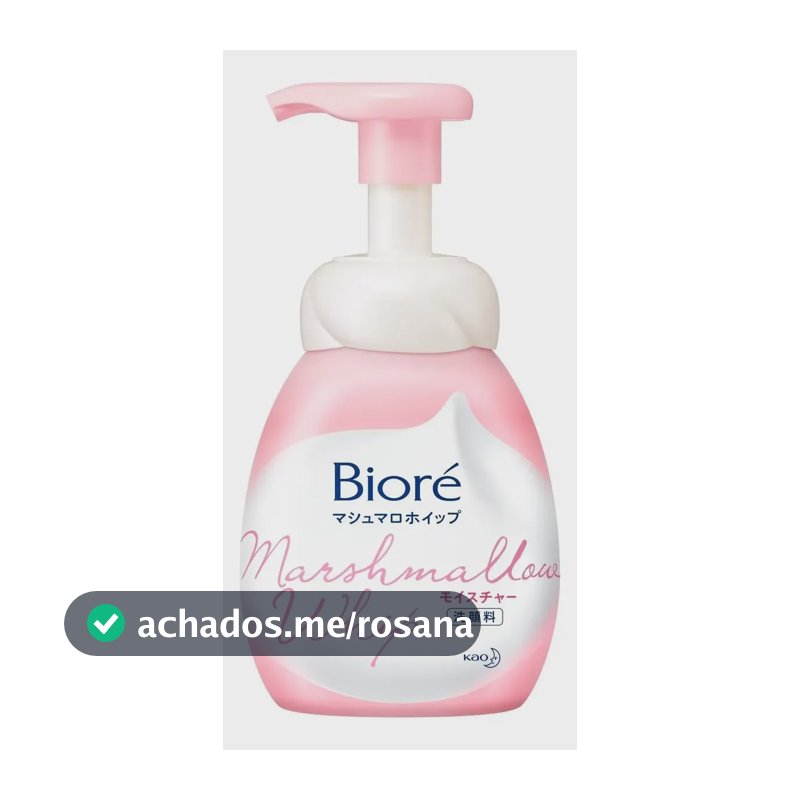 Sabonete Facial em Espuma Bioré Marshmallow Whip para Todos os Tipos de Pele