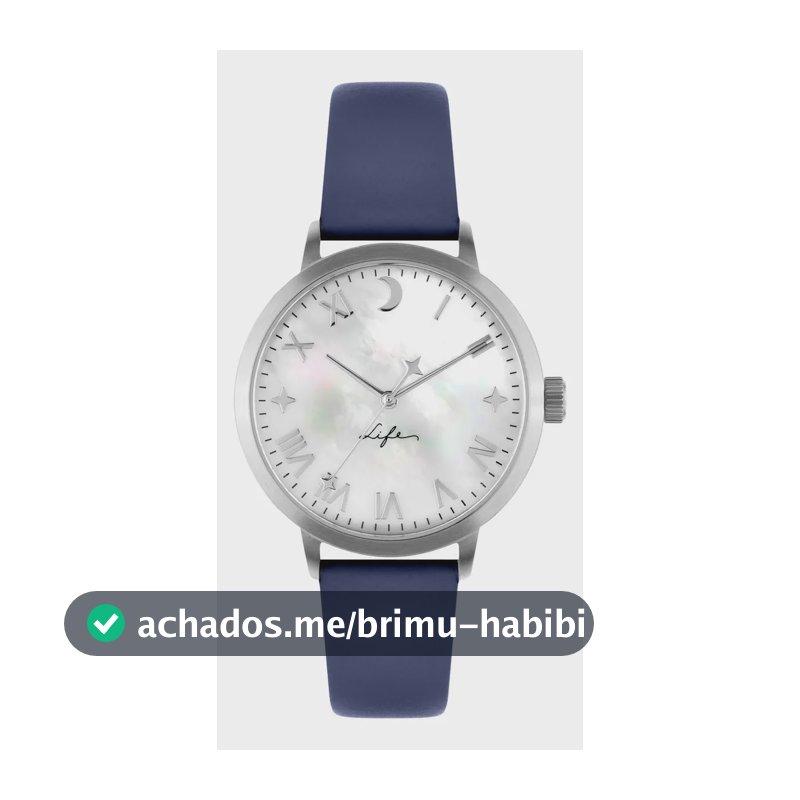 Relógio Life Lovely Feminino Couro Roxo Roxo Branco
