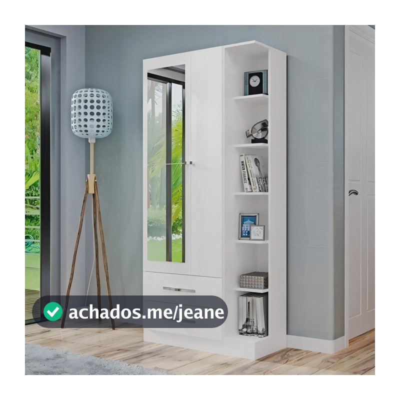 Guarda Roupa Solteiro 2 Espelhos 2 Portas 2 Gavetas E Ea