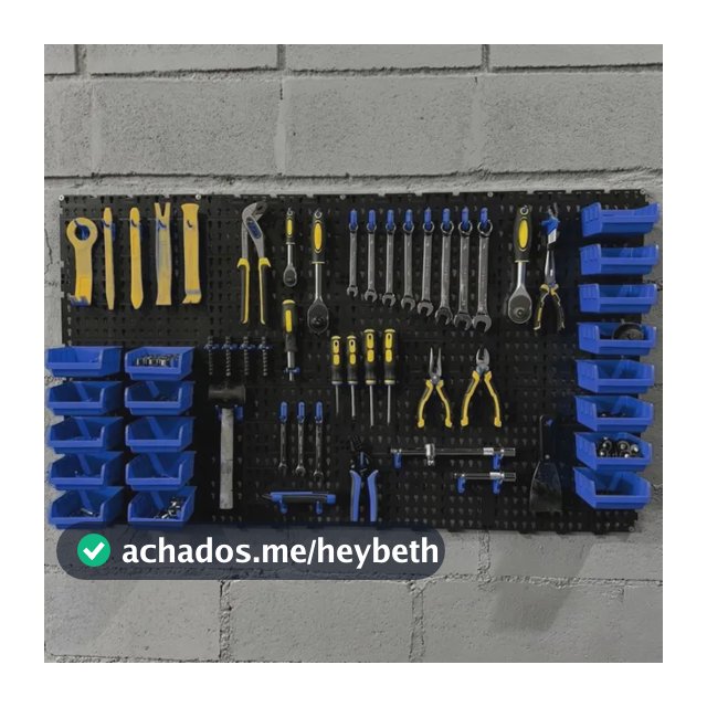 Painel Ferramentas Organizador Perfurado 118x52 + Brindes