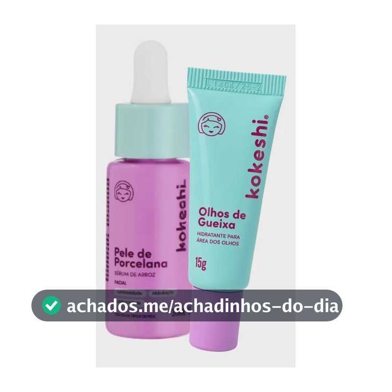 Kit Renovação Glow Sérum De Arroz E Olhos De Gueixa Kokeshi