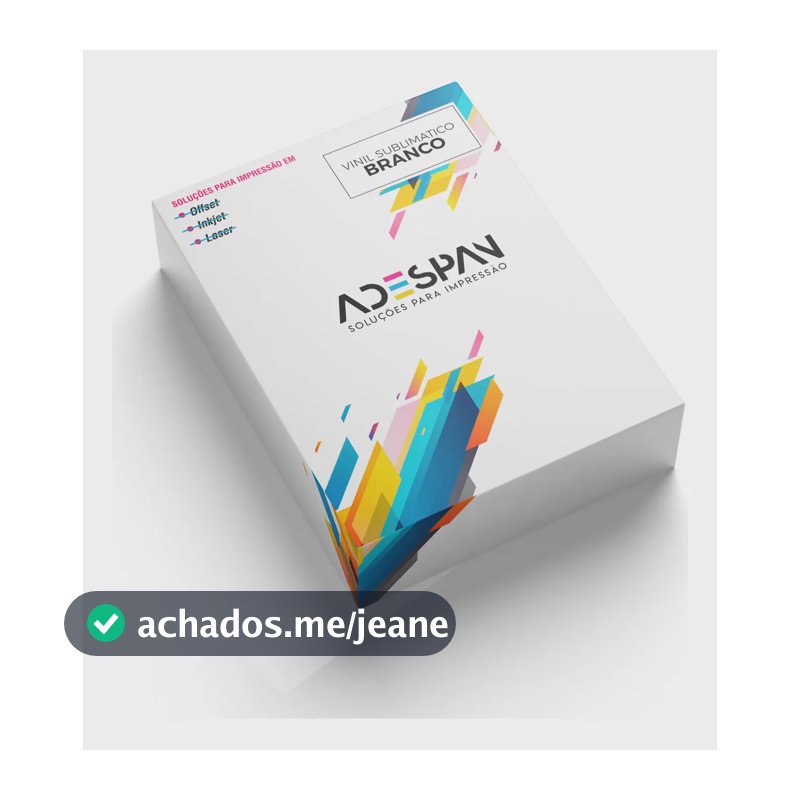 Adesivo Vinil Para Sublimação Branco Brilhante A3 100 Folhas