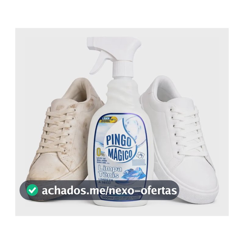 Limpa Tenis Premium Limpeza Profunda Spray A Seco Sapato Azul-claro