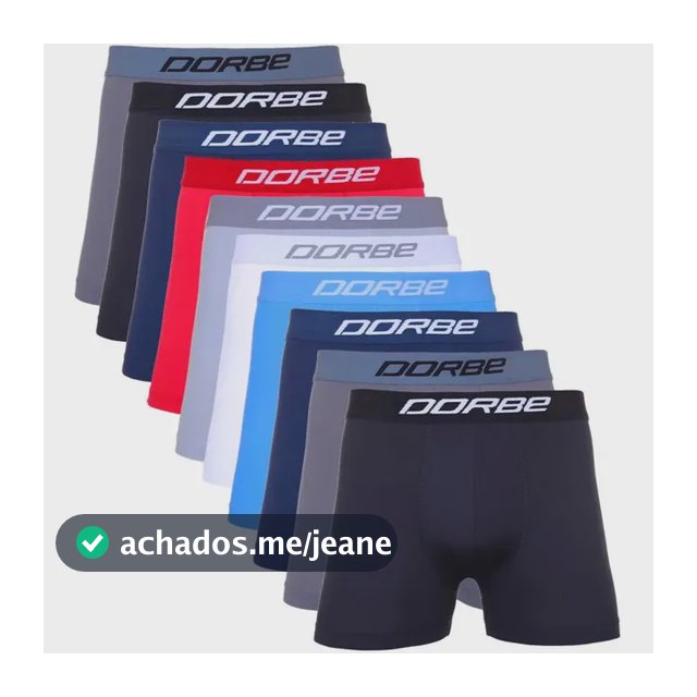 Kit 10 Cuecas Boxer Box Microfibra Masculina Dorbe Original