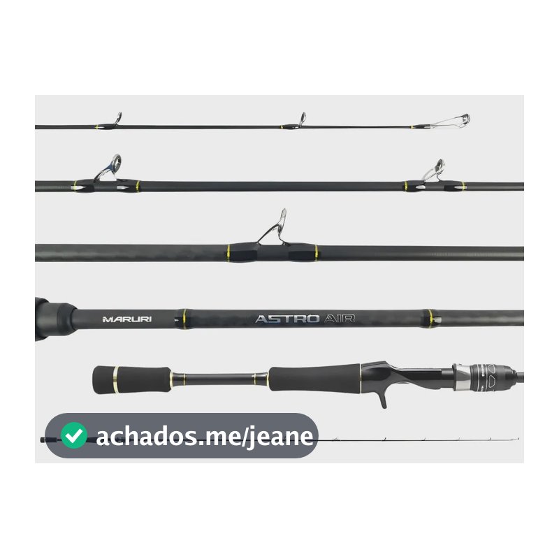 Vara Carretilha Astro Air  C581 6-12lb 1,73mt Inteira Carbon Cinza-escuro