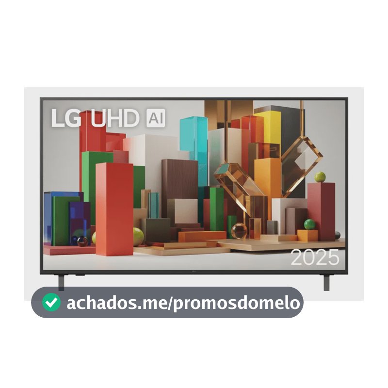 Smart TV Profissional 4K 50" LG UHD 50AU801 Processador α7 AI Ger8 Super Upscaling Google Cast Alexa Integrado Controle AI Smart Magic WebOS 25