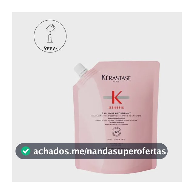 Recarregar Shampoo Hidrafortificante Bain 500ml Kerastase