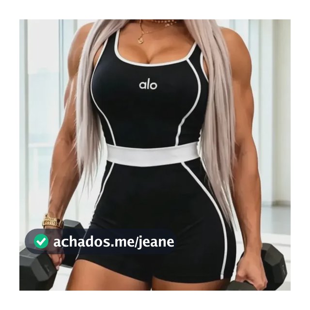 Macaquinho Alo Fitness Canelado Empina Bumbum Preto Com Cinto Branco Lisa Unico 36-42