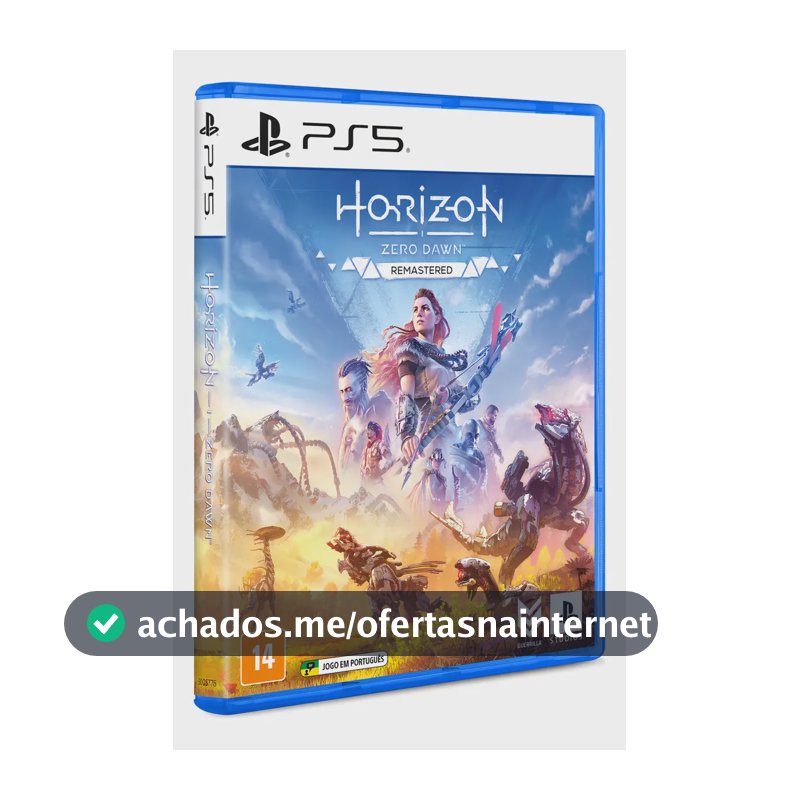 Jogo Ps5 Horizon Zero Dawn Remastered Edition Mídia Física Português