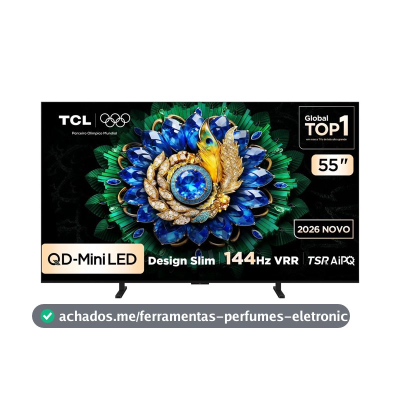 Smart Tv Tcl 55 Polegadas Qd-Mini Led 4k A400m Wifi Bluetooth Google Tv Hdr10+ 144 Hz Vrr 55a400m