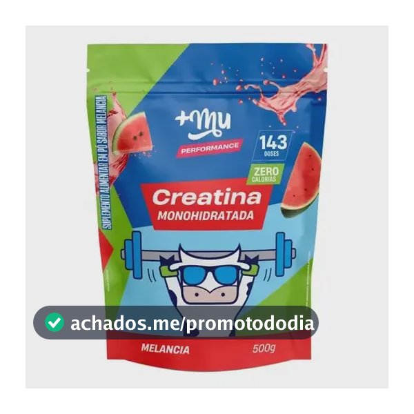 Creatina +Mu em pó sabor Melancia x 500g