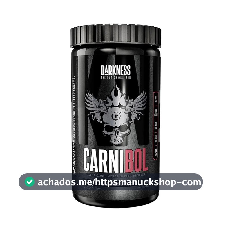 Proteína Darkness Carnibol Beef em pó sabor Caramelo salgado x 900g