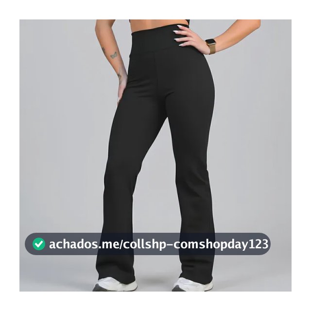 Calça Legging Leg Flare Zero Transparência Grossa Academia