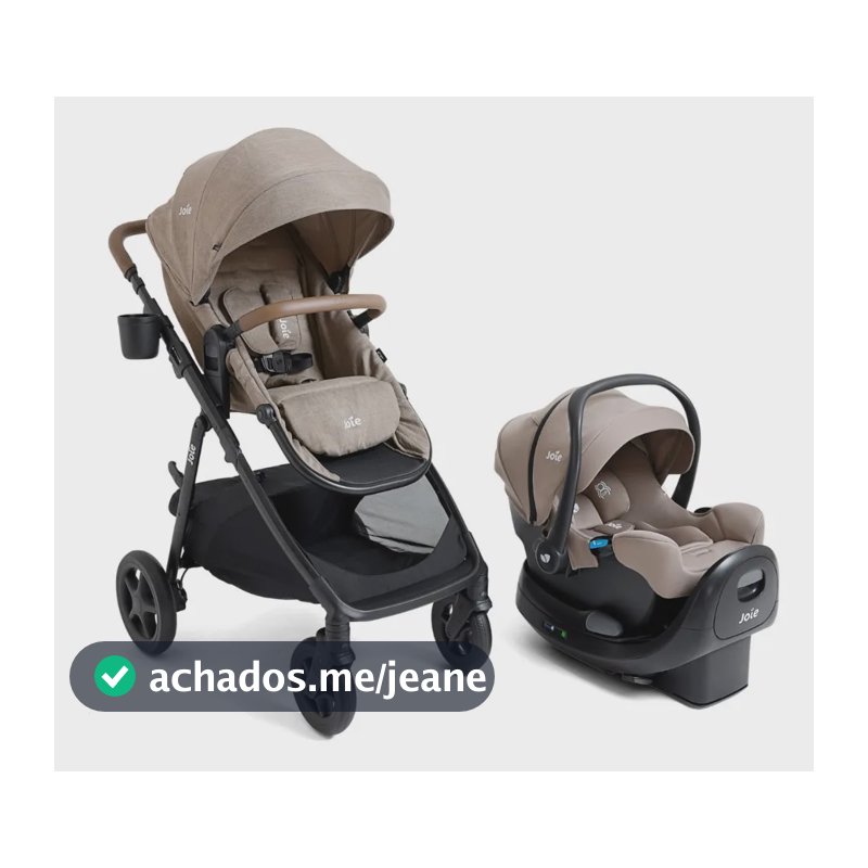 Carrinho De Bebê Joie Ginger Lx 4 Em 1 Bege Com Bebe Confort Bege