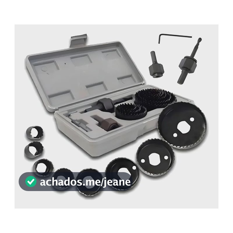 Jogo Serra Copo Kit 11 Peças De Corte Para Madeira Gadiecom